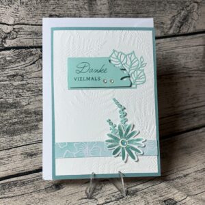 Danke-Blumen-Weiß-Aquamarine
