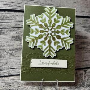 Weihnachten-Schneeflocke-Grün-Weiß