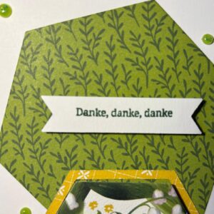 Frühlingshafte Dankeskarte
